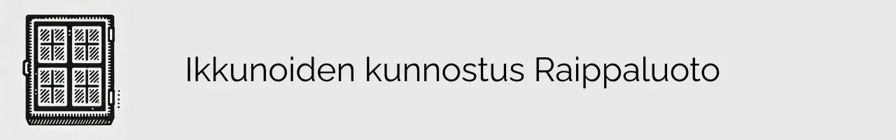 Ikkunoiden kunnostus Raippaluoto